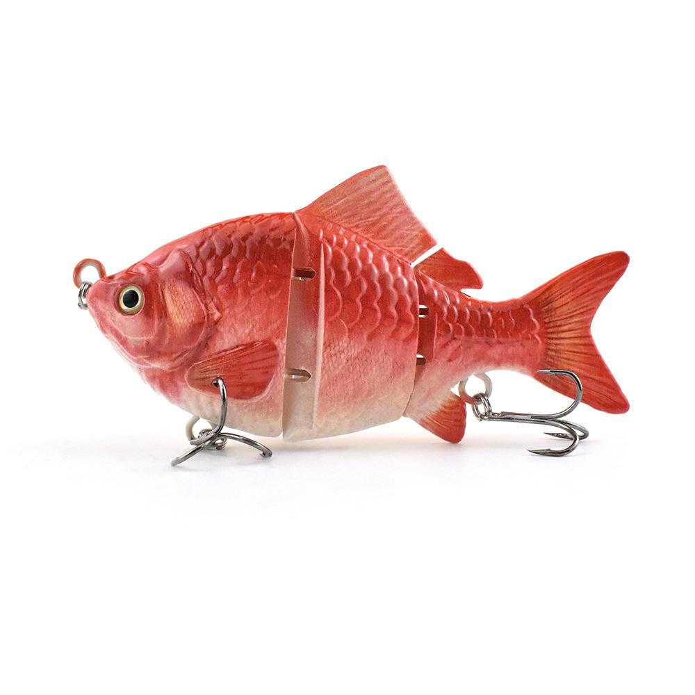 114 Mm /37G 3 Section Metal Link Simulation Crucian Carp Realistic Scale Effect Multi Section Simulation Luya Bait
