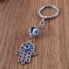 Good Luck Key Holder Car Keyrings Amulet Evil Eye Protection Charm Hamsa Keychain Fatima Hand