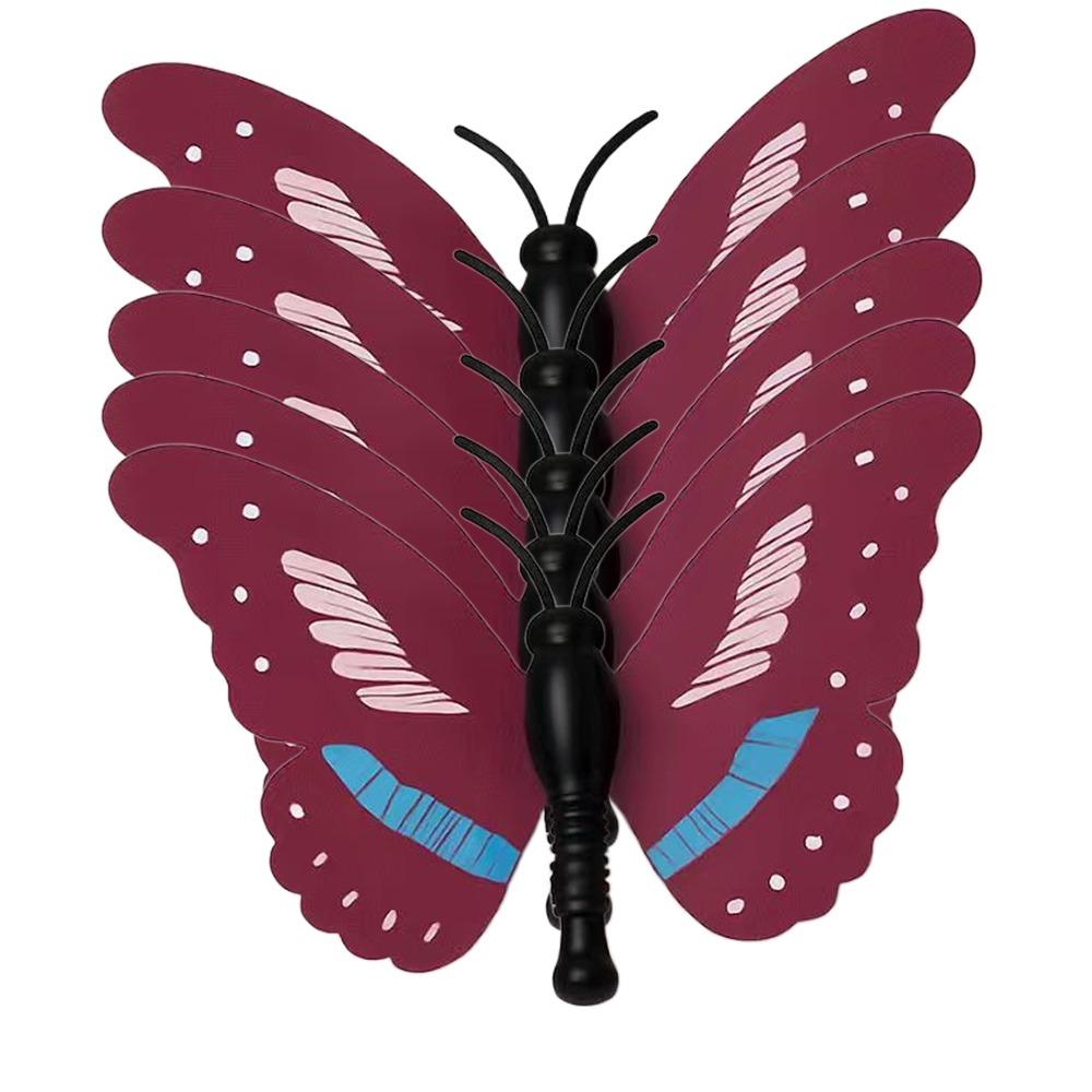 Switchable Butterfly Pattern Cat Teasing Stick Interactive Toy Self-hilarity Relieves Automatic Cat Teaser 360° Swivel