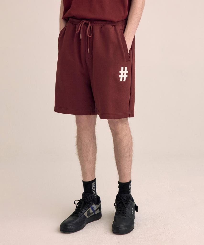 BEENTRILL NEWYORK Классические шорты Hashtag с комфортной посадкой (Ягода)