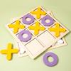 Wooden XO Tic-Tac-Toe Puzzle: Children's Early Education & Thinking Exercise Game for Kindergarten