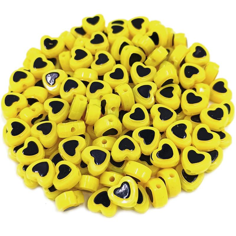 Звезда для изготовления сережек-браслетов с цветными блоками, креативные подвески, акриловые ювелирные изделия «сделай сам», аксессуары, сердце, пентаграмма, бусины, 30 шт., бусины