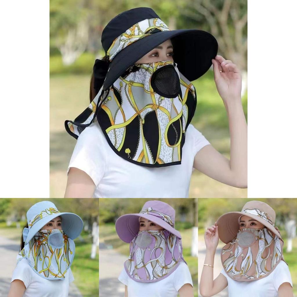 Womens Sun Hat With Wide Brim And Neck Shield For Spring And Summer Outdoor Wear