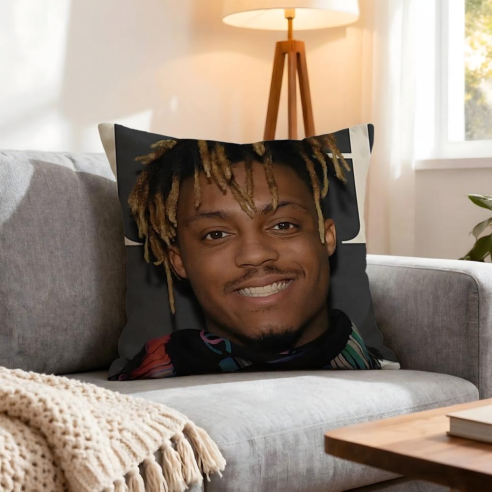 Rapper Juice Wrld Cushion Cover 1Pcs Decorative Covers Soft Cushion Case For Sofa Couch Decor 40X40 45X45 Pillowcases