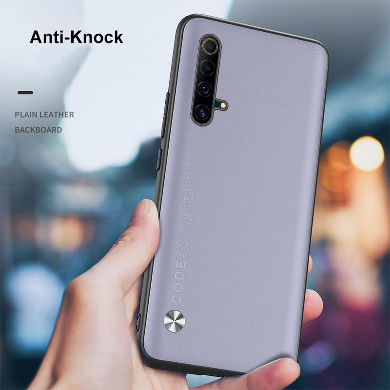 Роскошный чехол из искусственной кожи для Realme X3 SuperZoom, матовый чехол, силиконовый противоударный защитный чехол для телефона Realme X50 Pro 5G Coque