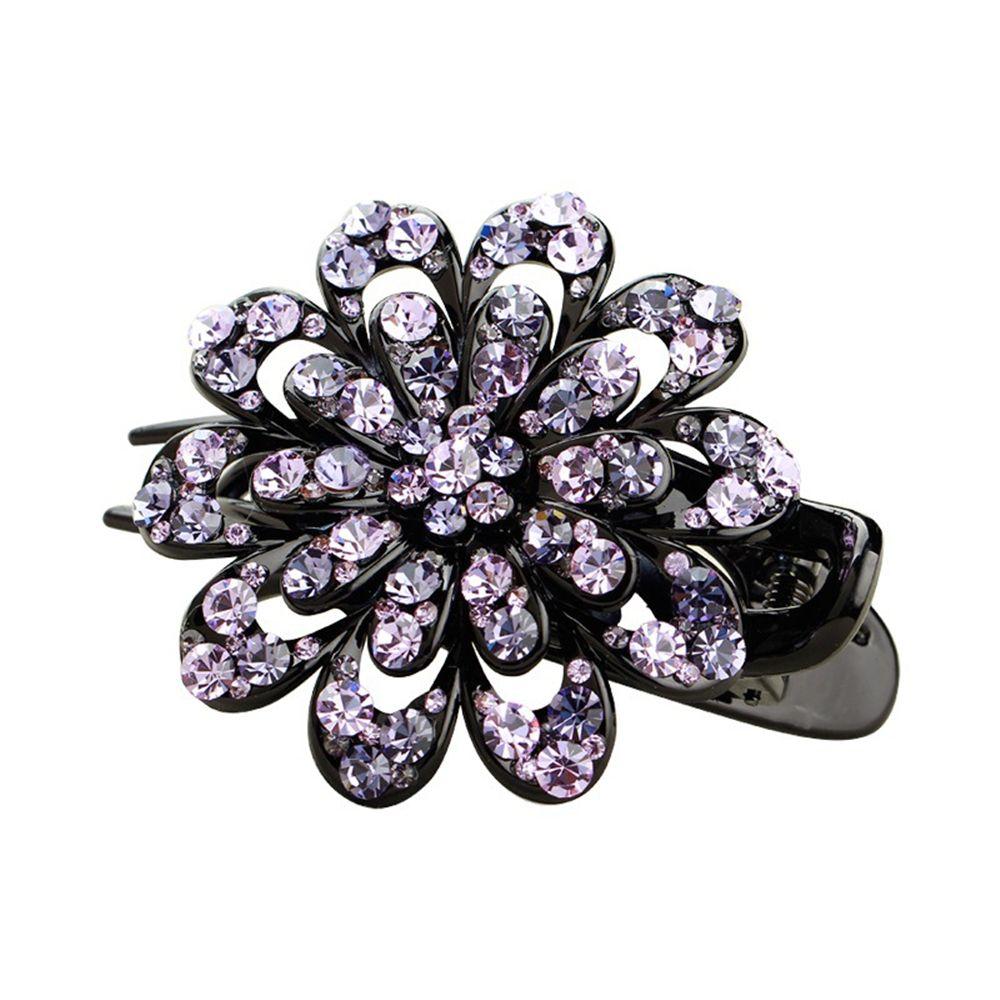 Стразы Цветок Кристалл Заколка для волос Винтажные Зажимы для волос Хвост Головной убор Зажимы для волос Утиный клюв