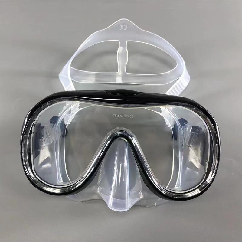 Профессиональная маска для подводного плавания с аквалангом, очки для дайвинга, силиконовая панорамная маска для дайвинга для взрослых, очки для плавания с маской и трубкой