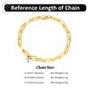 Rinntin 14k Gold Plated Genuine 925 Sterling Silver Paperclip Link Chain Bracelet For Women Men Hand Bracelet Jewelry Sb109