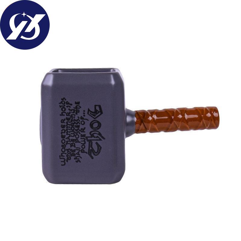 Персонализированная керамическая чашка Thor Hammer, креативная трехмерная кружка с молотком, кофейная чашка