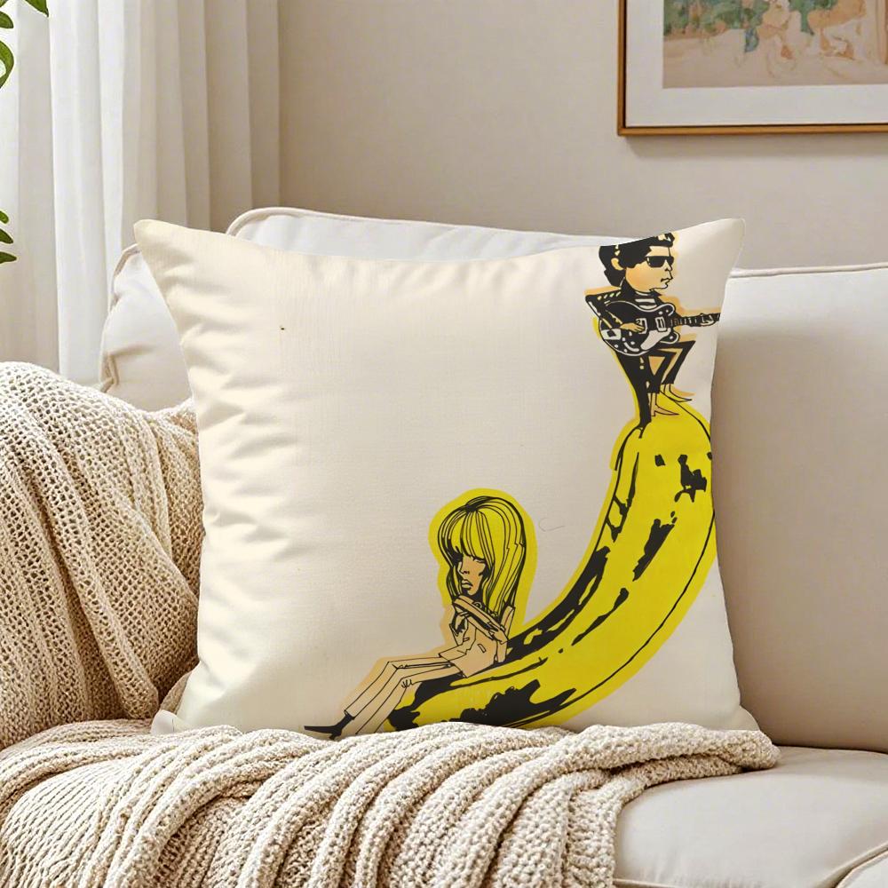 Music Experimental The VVelvet UUnderground Cushion Cover Pillowcase Antidustmite living Room Sofa Decor Cushion Room