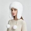 Унисекс Авиаторская Шапка из Искусственного Меха Утепленная Ушанка из Искусственного Меха Лисы с Клапанами Теплая Зимняя Шапка для Улицы