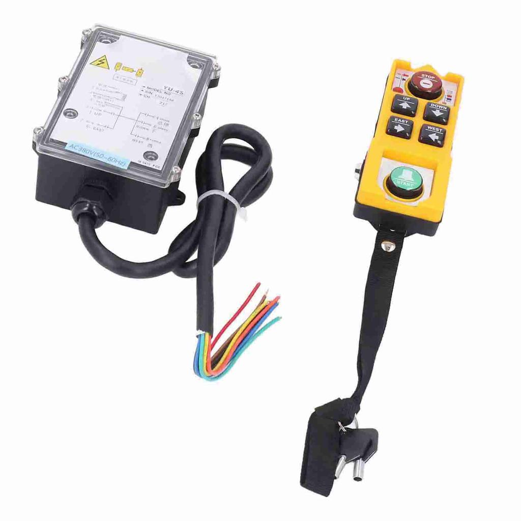 AC380V 100m беспроводной крановый пульт дистанционного управления водонепроницаемый анти-падения электрический промышленный пульт дистанционного управления с