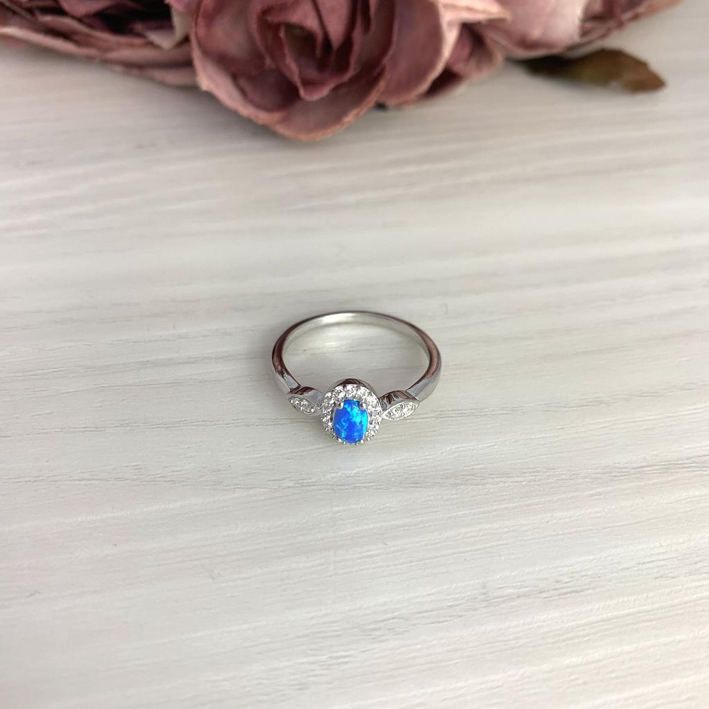 Серебряное кольцо с опалом 0.17ct (2075127)