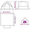 Dome Family Tent for 6 Persons Gray and Orange Waterproof