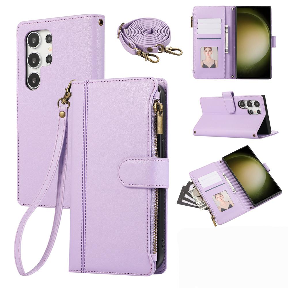 Crossbody Leather Case for Samsung Galaxy A05 A06 A07 A15 A16 A17 A25 A35 A36 A53 A54 A55 A56 A72 A73 4G 5G Wallet Phone Cover