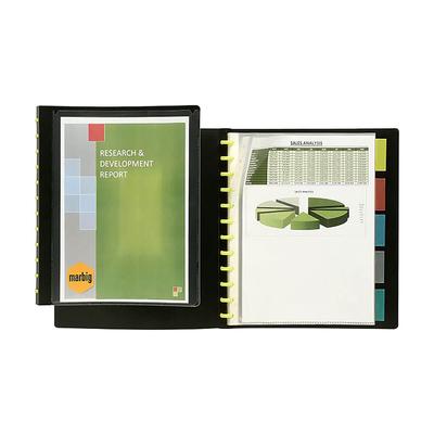 Marbig Kwik Zip Вставка-обложка и 5 разделителей Книга для презентаций (A4)