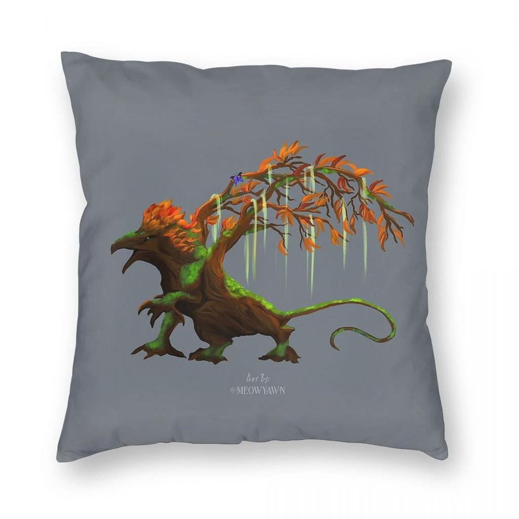 SeñOr The Treant Griffin Square Pillowcase Polyester Linen Velvet Pattern Zip Decor Pillow Case Car Cushion Cover