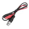 2Pcs Oscilloscope Test Probe   Cable BNC Male Plug Q9 To Dual Alligator Clip  0.5m