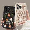 Чехол для телефона Санта-Клаус Олень Снеговик Рождество Для iPhone 16 Pro Max 15 14 Plus 11 12 13 Pro Max 17 Air X XR XS Max 7 8 Plus Обложка