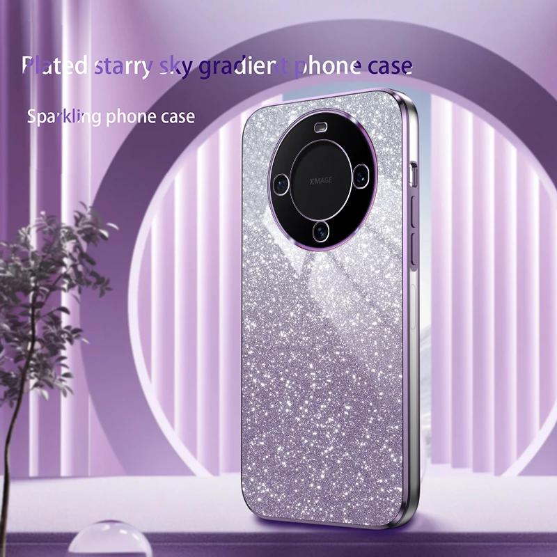 Силиконовый чехол с блестящим покрытием для Huawei P30 P60 P50 P40 P20 Lite Mate 10 50 40 30 20 60 Pro, мягкая задняя крышка для объектива камеры