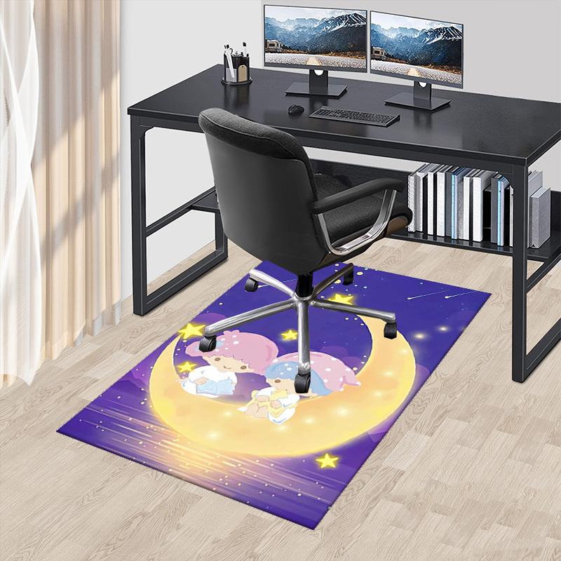 Anime Cartoon Design Chair Mat - Non-Slip Carpet for Office Chairs, Home Decor, Living Room, Bedroom, Game Room & Dormitory (Seasonal Gift).E056