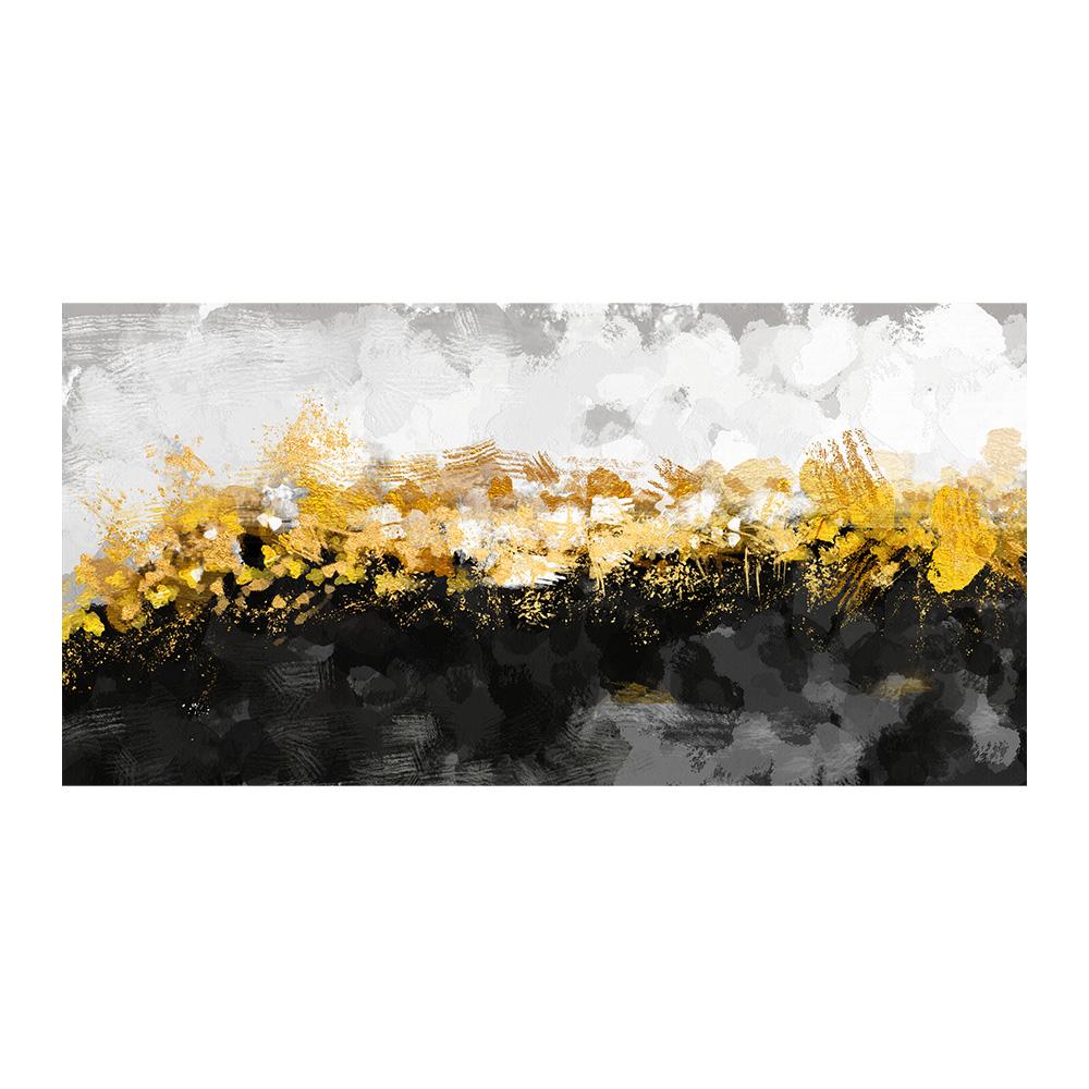 Wall Painting Abstract Golden Art Wall Pictures for Living Room Canvas Painting Home Decor Posters and Prints Vintage Cuadros