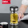 Кружка офисная из жаропрочного стекла Debo с фильтром