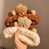 Lovely Plush Bear Headband for Adult Teens Face Washing Birthday Party Gathering Headpiece Women Skincare Hair Accessory