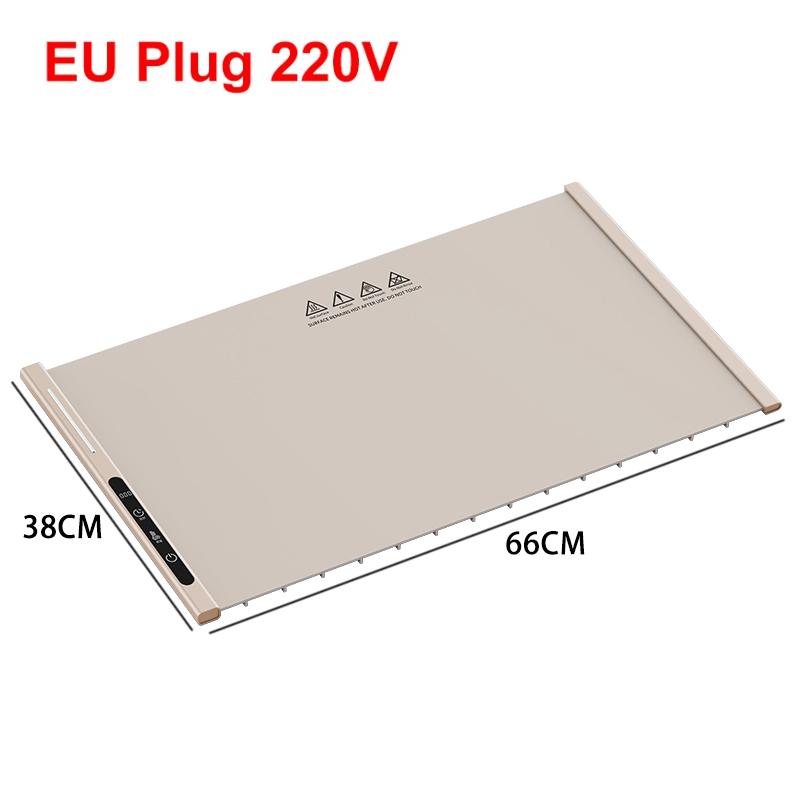 HOMEFISH Portable Electric Food Warming Tray Foldable Warm Mat with 3 Temperature Settings Fast Full Surface Heating for Parties