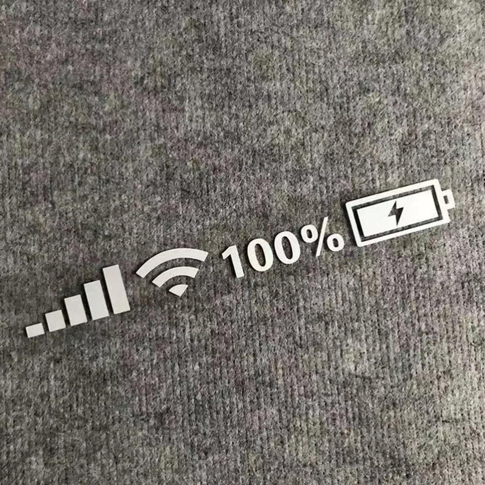 2025НОВЫЕ Автомобильные Виниловые Светоотражающие Наклейки Wifi Уровень Заряда Сигнал Декали Декор Автомобиль Смешная Наклейка Для Авто Декор Аксессуары