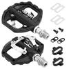 1 пара самоблокирующихся велосипедных педалей из алюминиевого сплава, шоссейные контактные педали с SPD