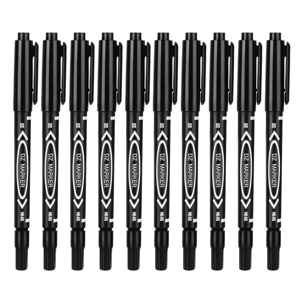 Art Drawing Signature Tyre Markers Twin Tip Double Head Oily Waterproof Pens Permanent Marker Pen