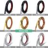 1 шт. 5 м x 1 см Декоративная молдинг-лента, отклеивающаяся и приклеивающаяся, золотая, гибкая, самоклеящаяся, водонепроницаемая, для углов стеновых зеркал, с закругленным краем, плиточная отделка