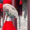 Chinese Oiled Paper Umbrella Art Classical Dance Decorative Antique for