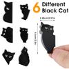 6/12cs Black Cat Cute Bookmarks Gift Magnetic Bookmarks Folded Bookmark Holder Cat Lover Gifts,and Students Teachers School