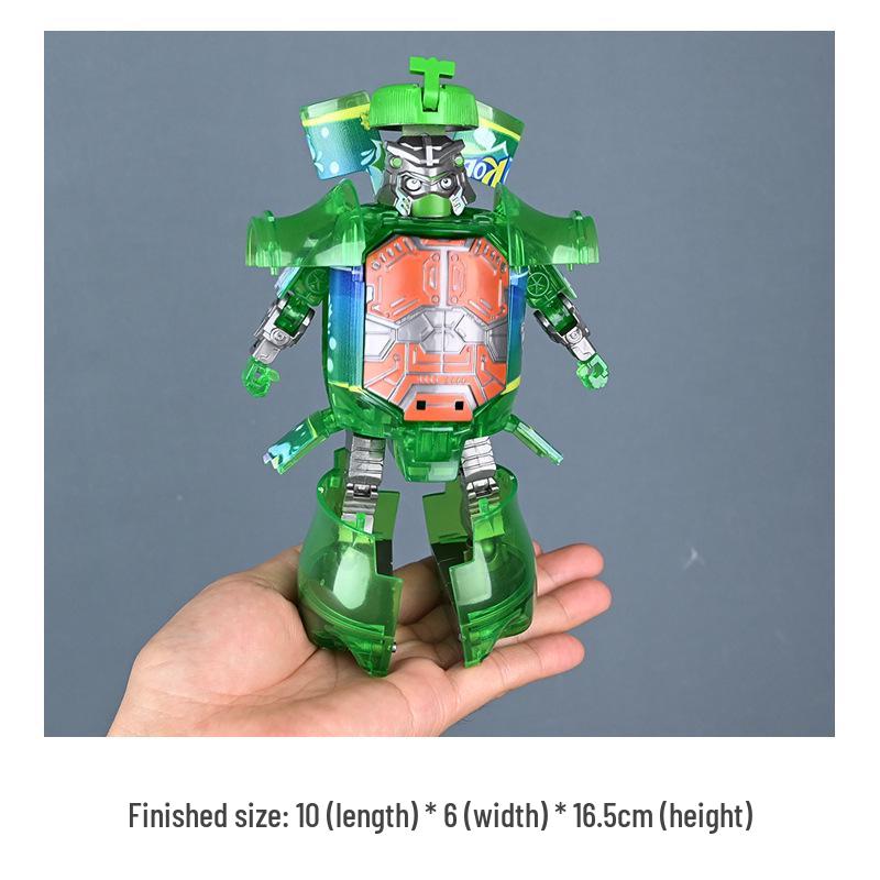 Transforming Internet Celebrity Cola Robot Mecha Toy for Kids