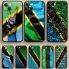 Tanzania Flag Art Design Phone Case Cover Cell For IPhone Xiaomi Redmi Samsung Galaxy Note S A 8 9 10 11 12 13 2122 T Pro Max Plu Uitra Black TPU Soft