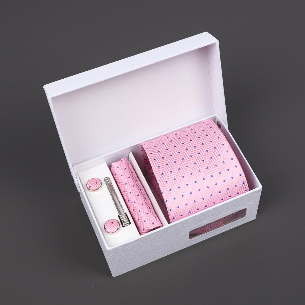 2025 Men'S Tie Premium Gift Box Jacquard Embroidered Tie Tie Logo Making