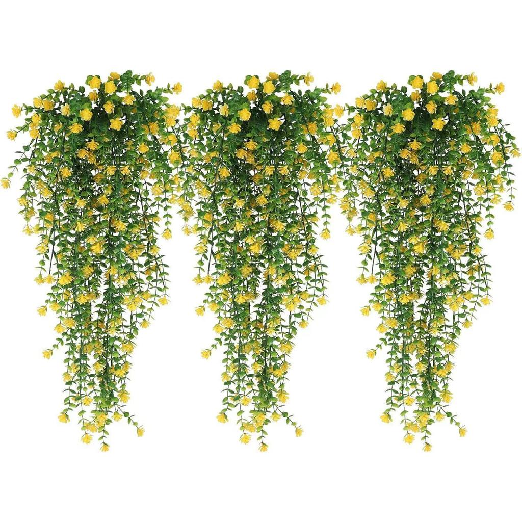 Simulation Eucalyptus Rose Wall Hanging Simulation Green Plant Camellia Vine Home Ceiling Vine Decoration