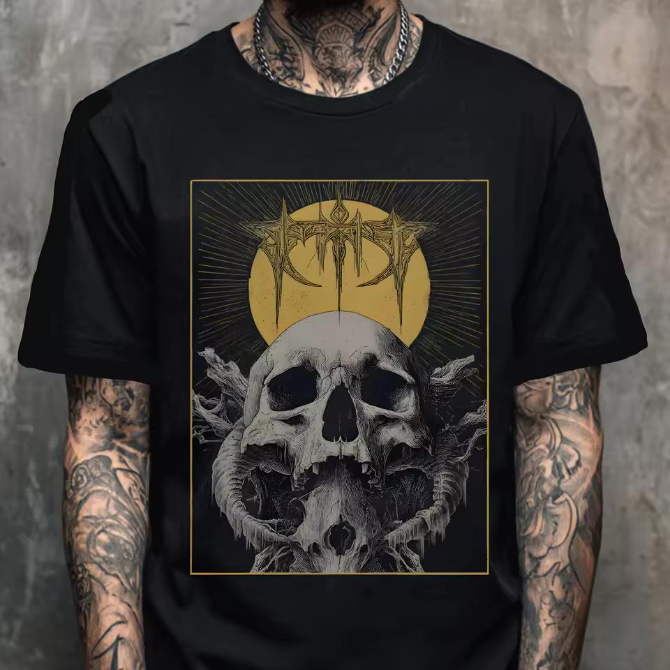 Unisex Grim Reaper Gothic T-Shirt Death Metal Goth Graphic Shirt Emo Alternative Clothing Punk Grunge Graphic Tee Goth Gift For