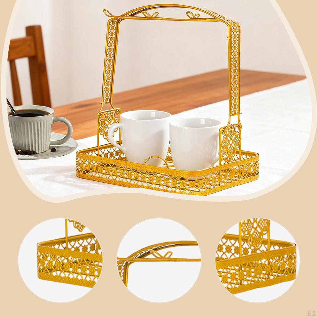 Аксессуары для подставки для бутылок Роскошный дом на 6 чашек Подарок Экономия места Кухонная столешница Железо Офис