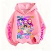 KPop Охотники на демонов Толстовка с капюшоном Детская Весенне-осенняя одежда Руми Мира Зои Мультяшное Аниме Тонкий флис Детская с длинными рукавами