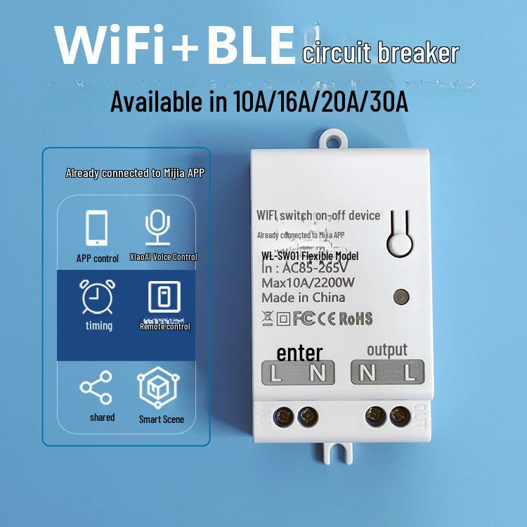 Умный выключатель с голосовым управлением Xiaoai: Беспроводной пульт дистанционного управления и освещение по таймеру