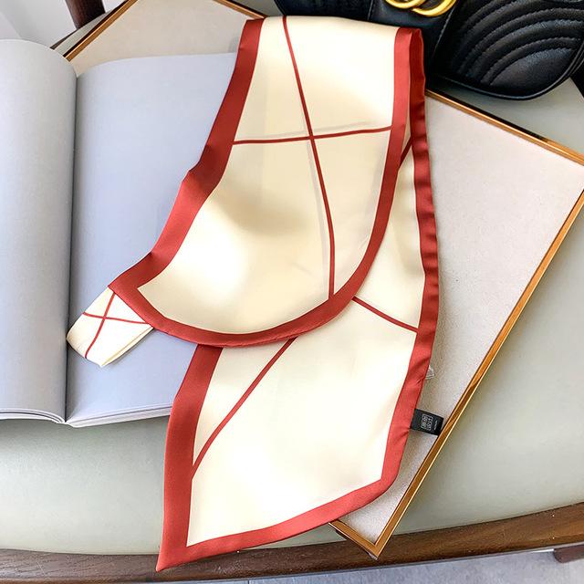 New Pashmina Silk Scarf Foulard Neckerchief Bandana Luxury Brand Female Hair Scarves Shawl Wraps Headband Hijab Cachecol