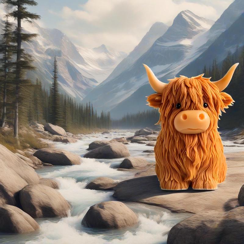 1pcs Animal Shaped Reusable Mold for DIY Handmade Candles Highland Cow Silicone Candle Mold Plaster & Resin Crafts