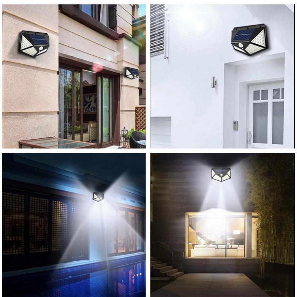 Multifunctional LED Solar Light With Motion Sensor Outdoor Garden Courtyard Waterproof Decoration 140° Lighting Wall Lamp