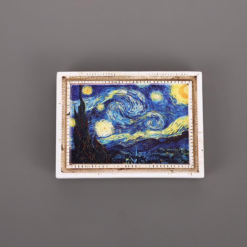 3D Полимерный Магнит на Холодильник: Знаменитая картина Ретро наклейка с персонажем