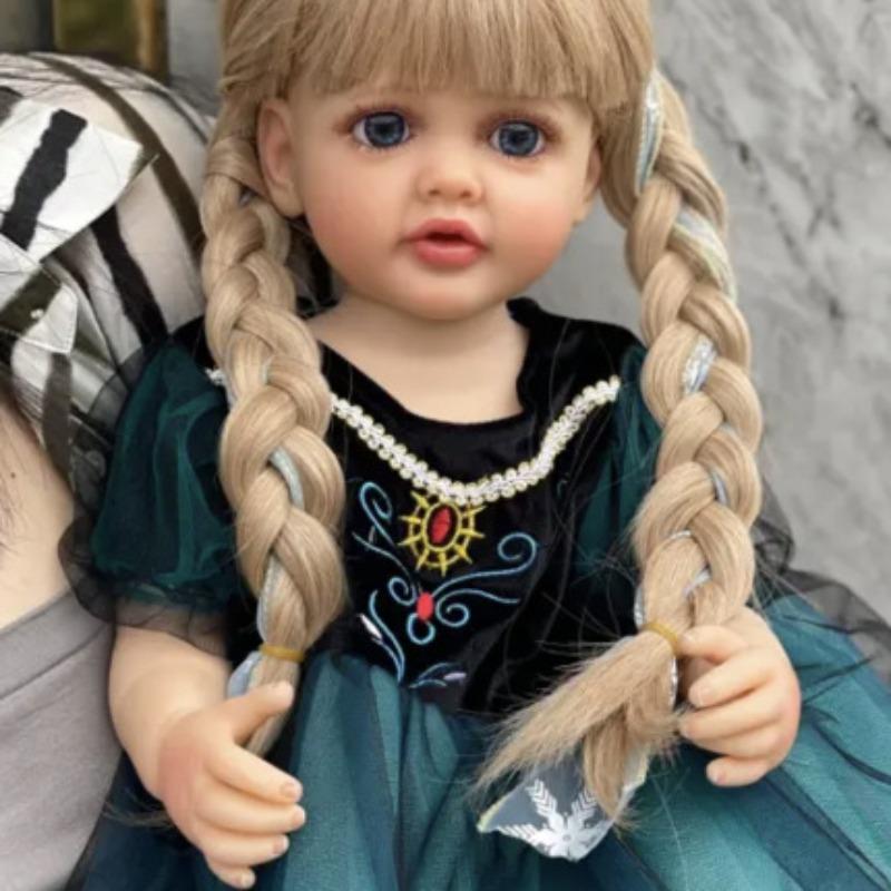 Живая кукла-реборн Betty 22'' 55 см, полностью виниловое тело, новорожденные куклы для девочек, реалистичная кукла-реборн принцесса Снежка Bebe Boneca, подарки на день рождения детям