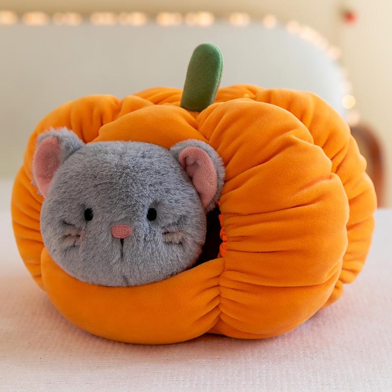 Новое милое тыквенное гнездо Креативное гнездо для кошек Собачье гнездо Будка Тыква Маленький домик Украшение Подарок на Китайский День святого Валентина