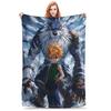 1PC Digimon Adventures  Winter Blankets for Adults Bedding Home Interior Sofa Knee
